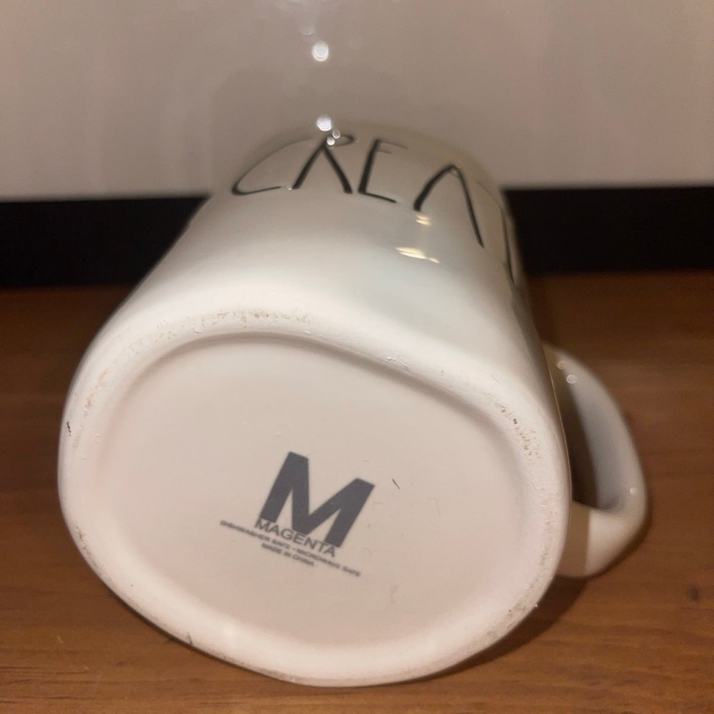 Rae Dunn OG m stamped create mug